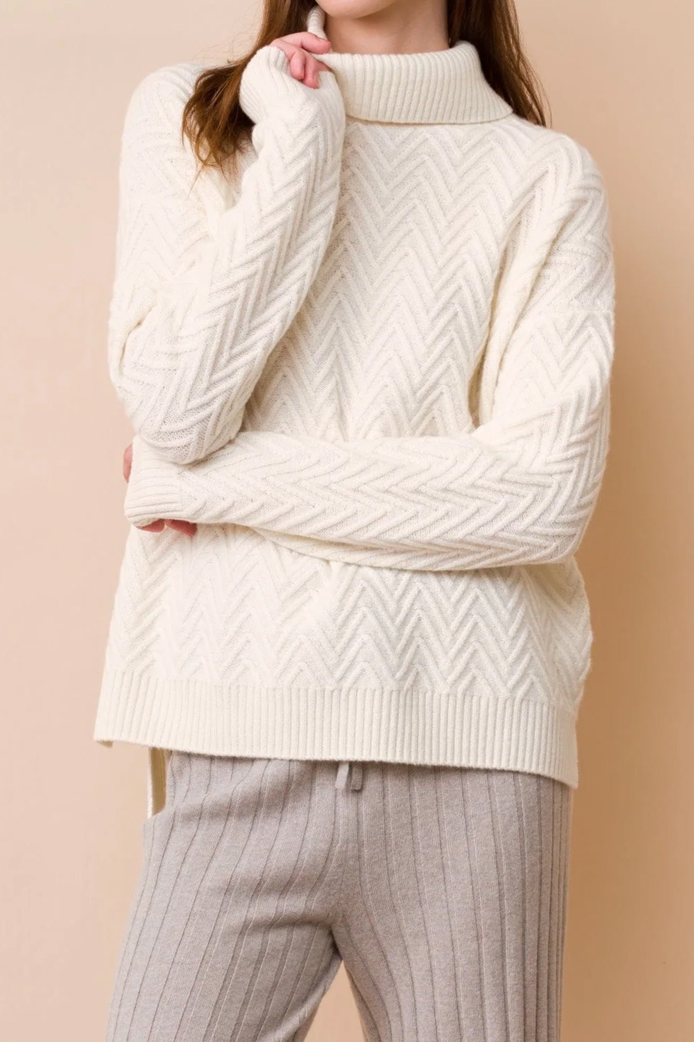 Chevron Jacquard Tunic