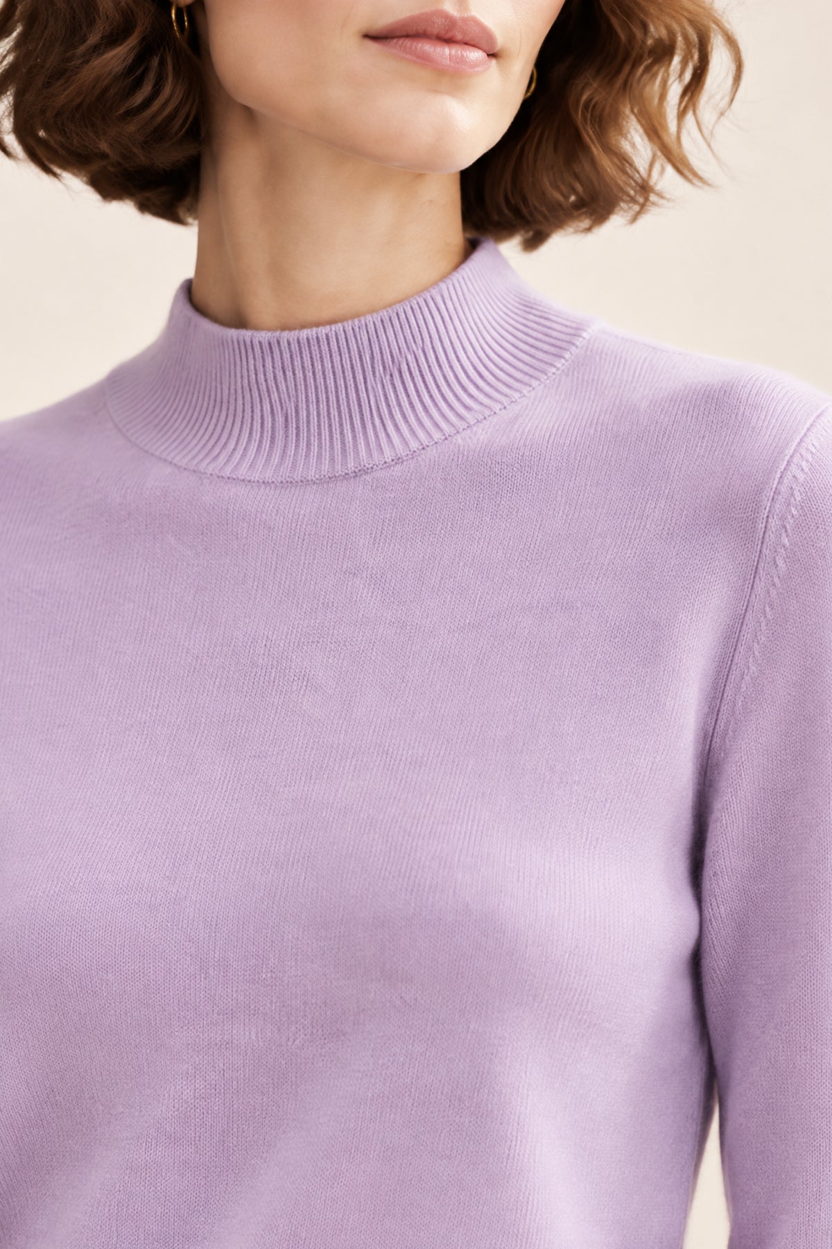Women’s Pure Cashmere Mock Neck Sweater