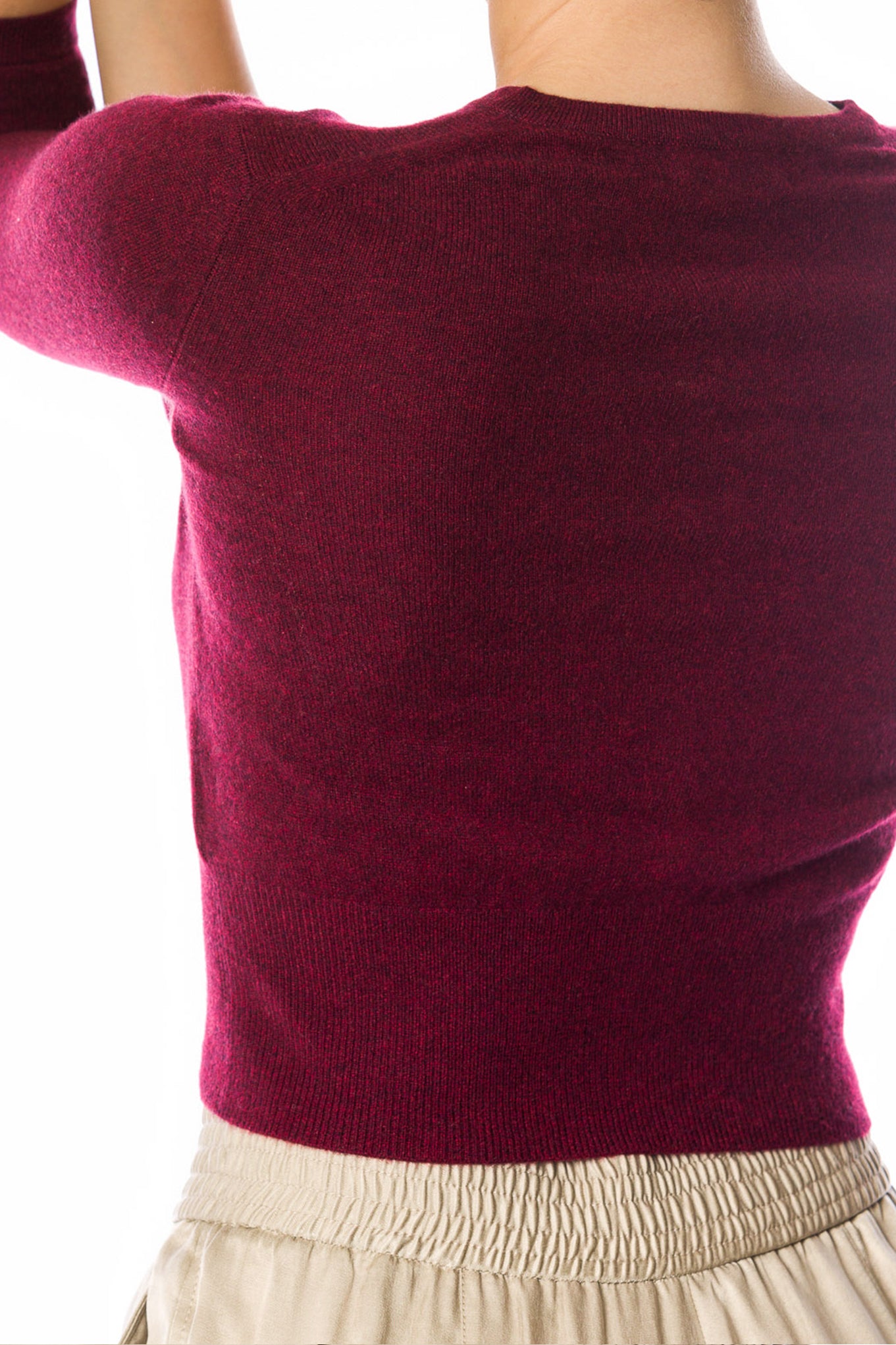 Sustainable Cashmere Cropped Cardigan