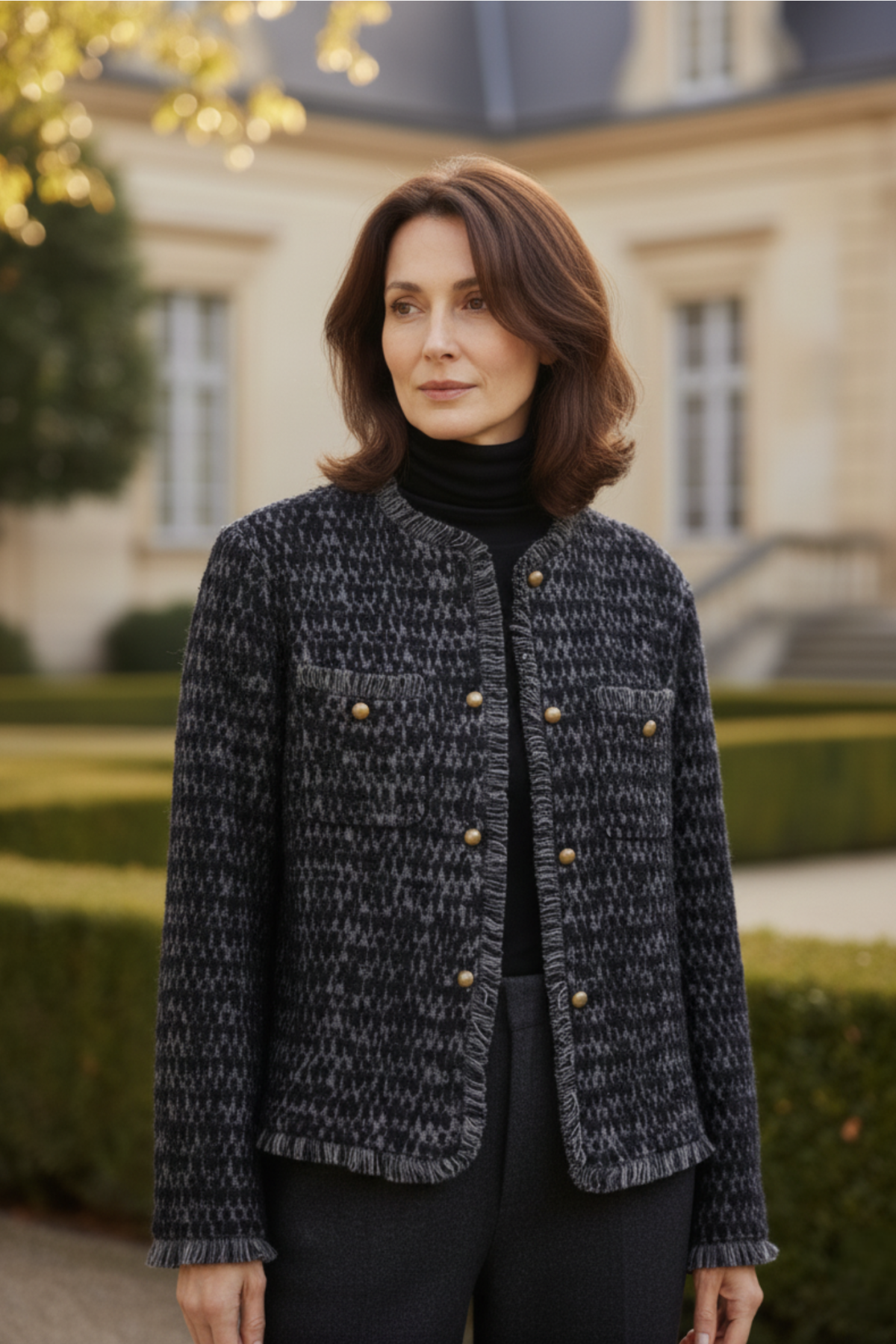 100% Cashmere French-Style Jacket