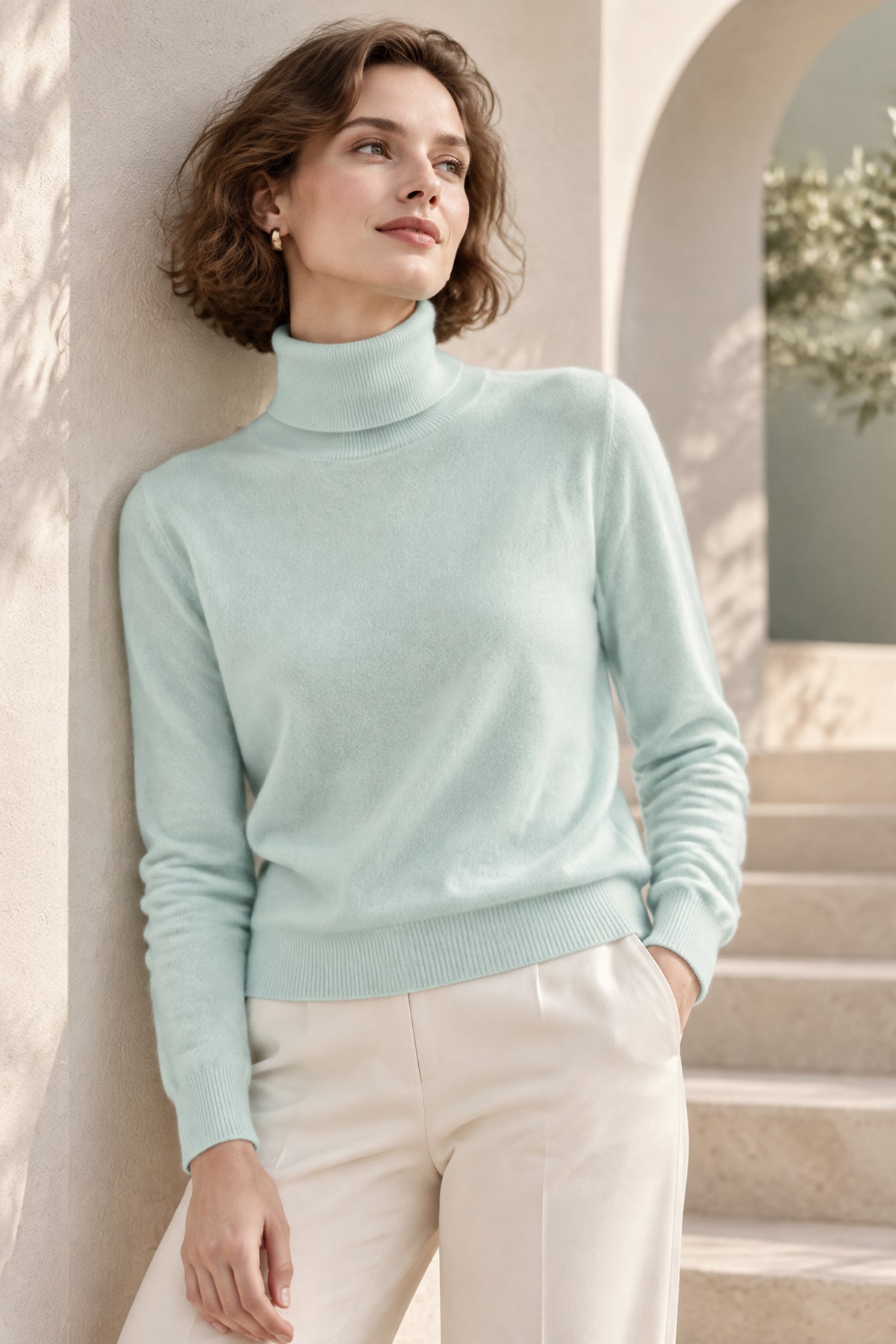 Women’s Pure Cashmere Turtleneck Sweater