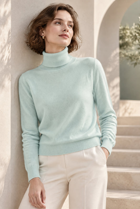 Women’s Pure Cashmere Turtleneck Sweater