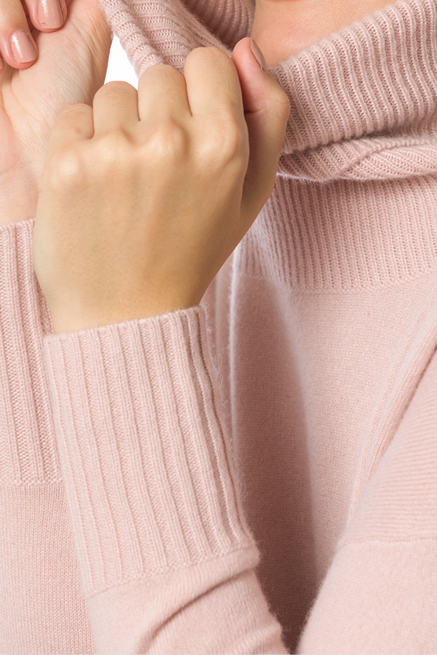 Sustainable Cashmere Easy Fit Cowl Neck Sweater