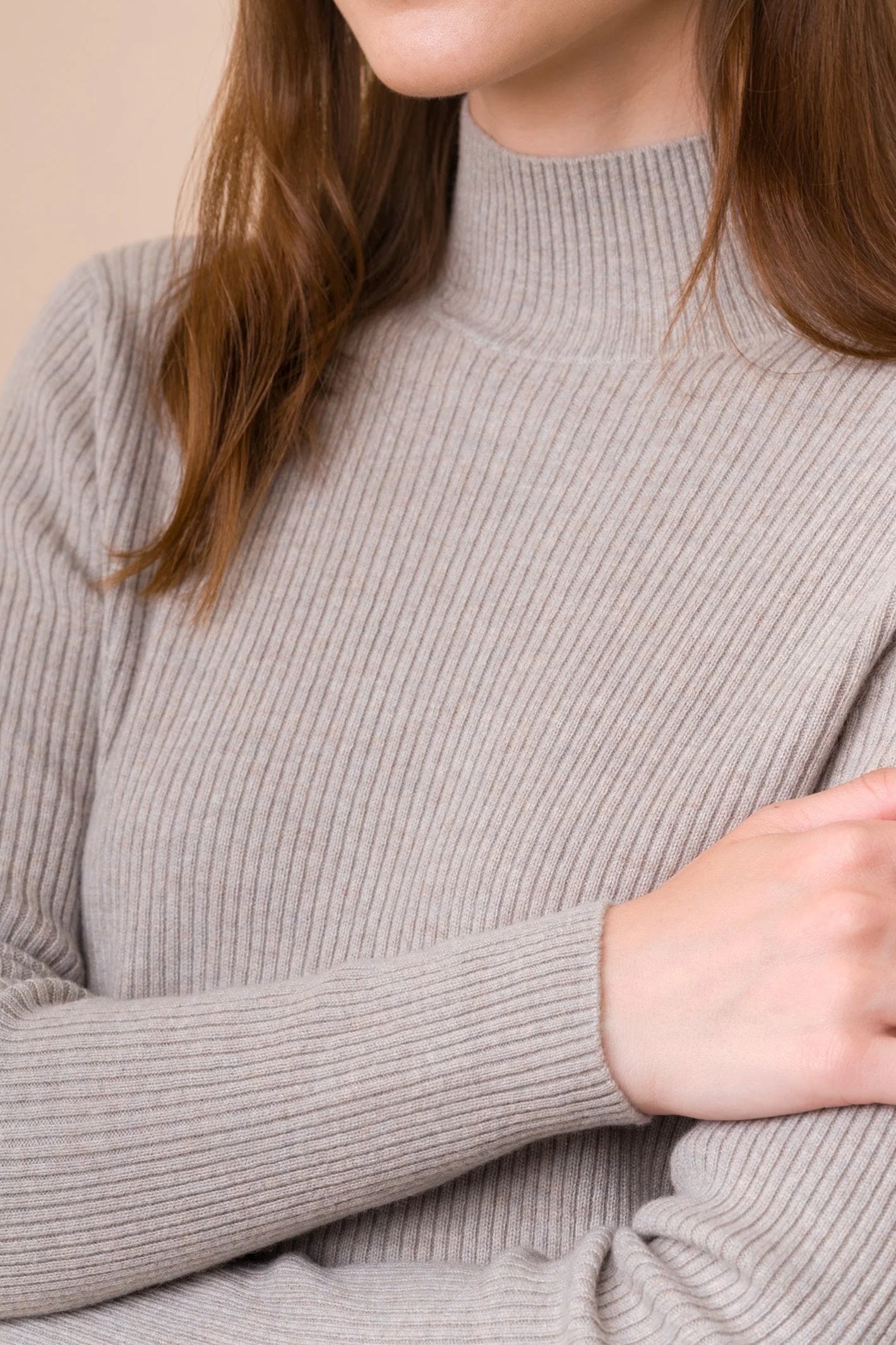Ribbed Turtle Neck Sweater
