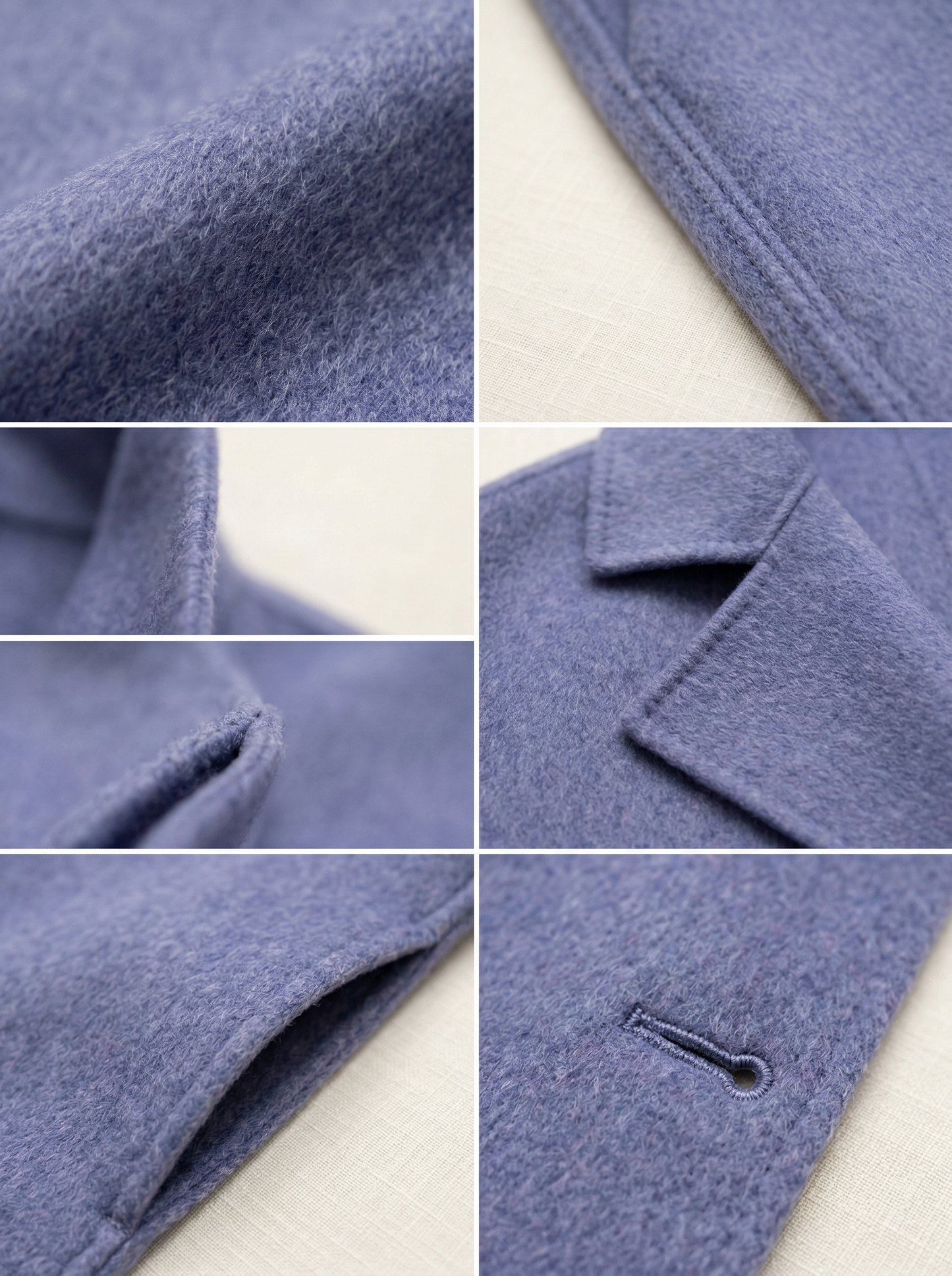 100% Cashmere Wrap Coat with Oversized Lapel