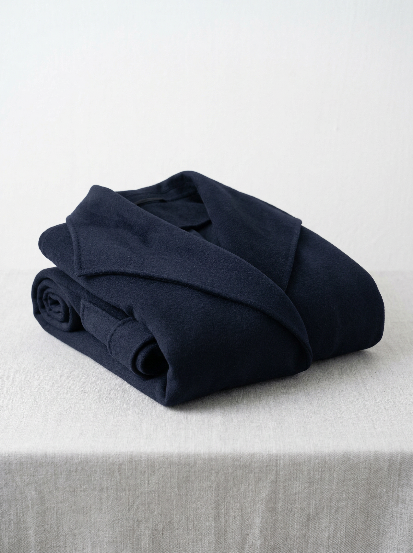 100% Cashmere Hooded Wrap Long Coat