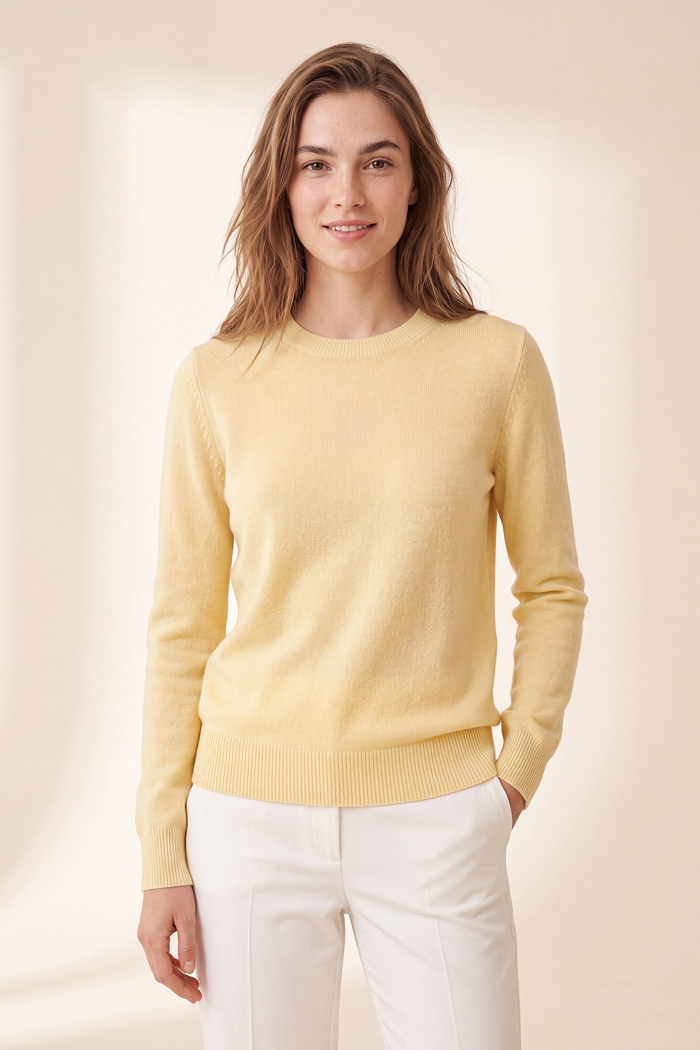 Women’s Pure Cashmere Crew Neck Sweater