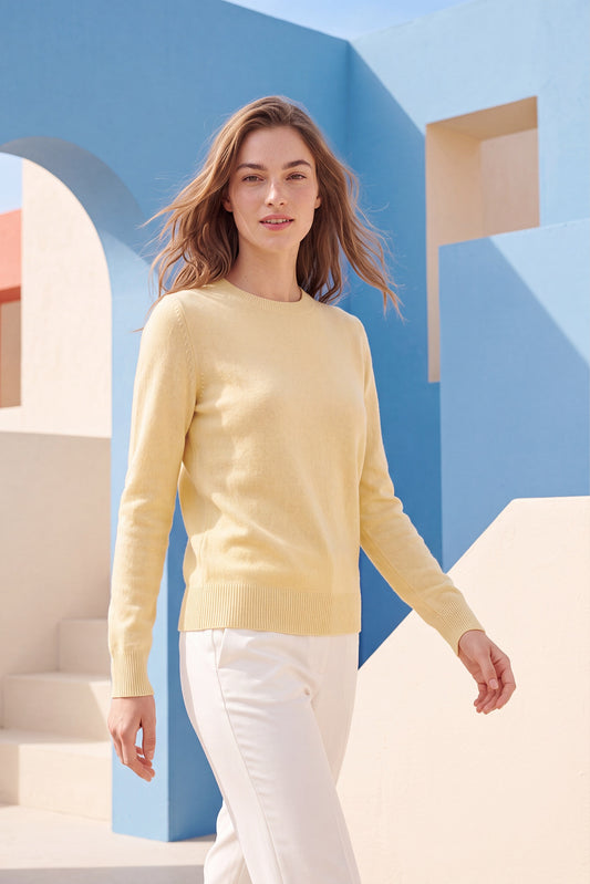 Women’s Pure Cashmere Crew Neck Sweater