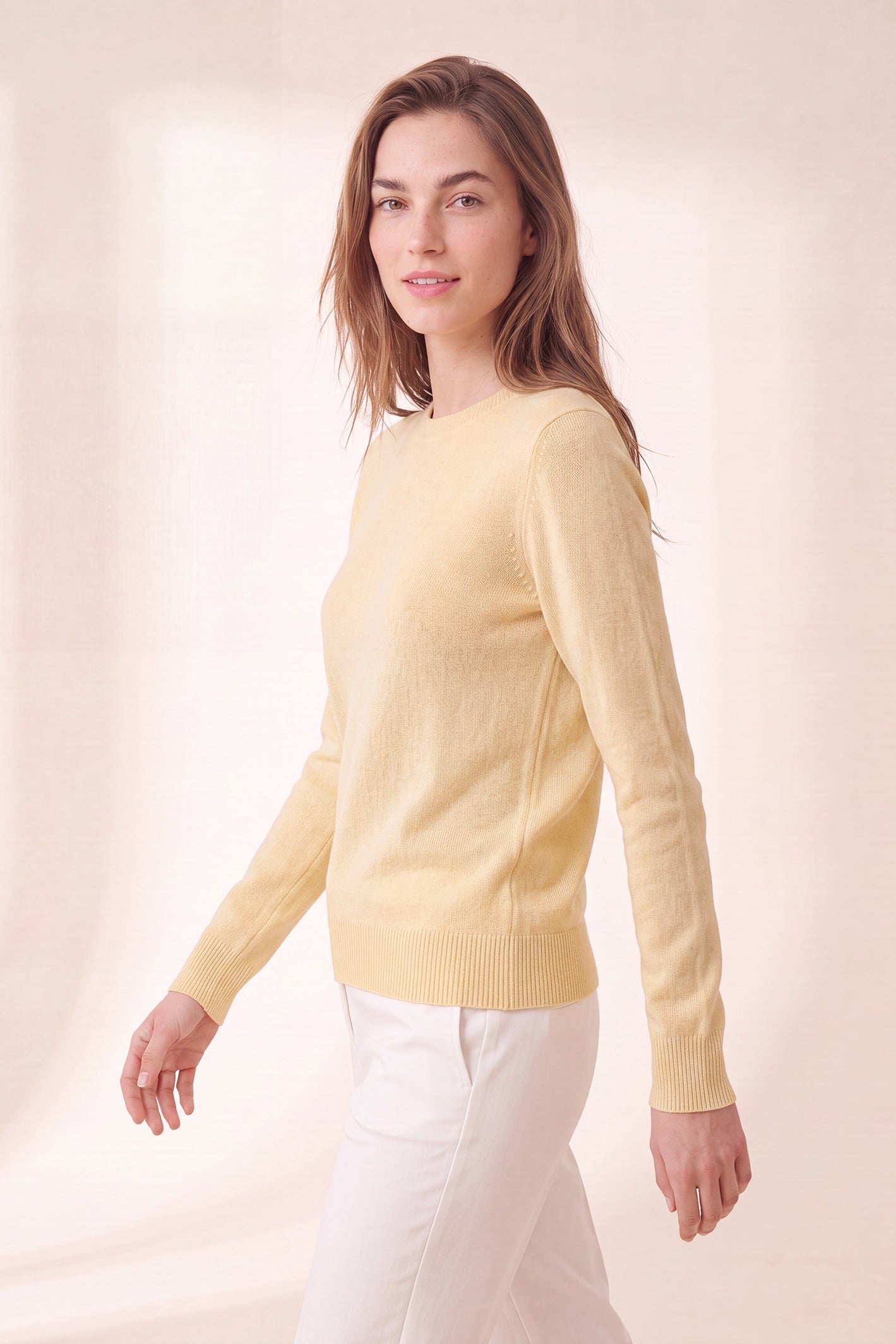 Women’s Pure Cashmere Crew Neck Sweater