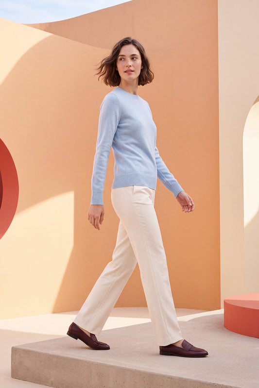 Women’s Pure Cashmere Crew Neck Sweater