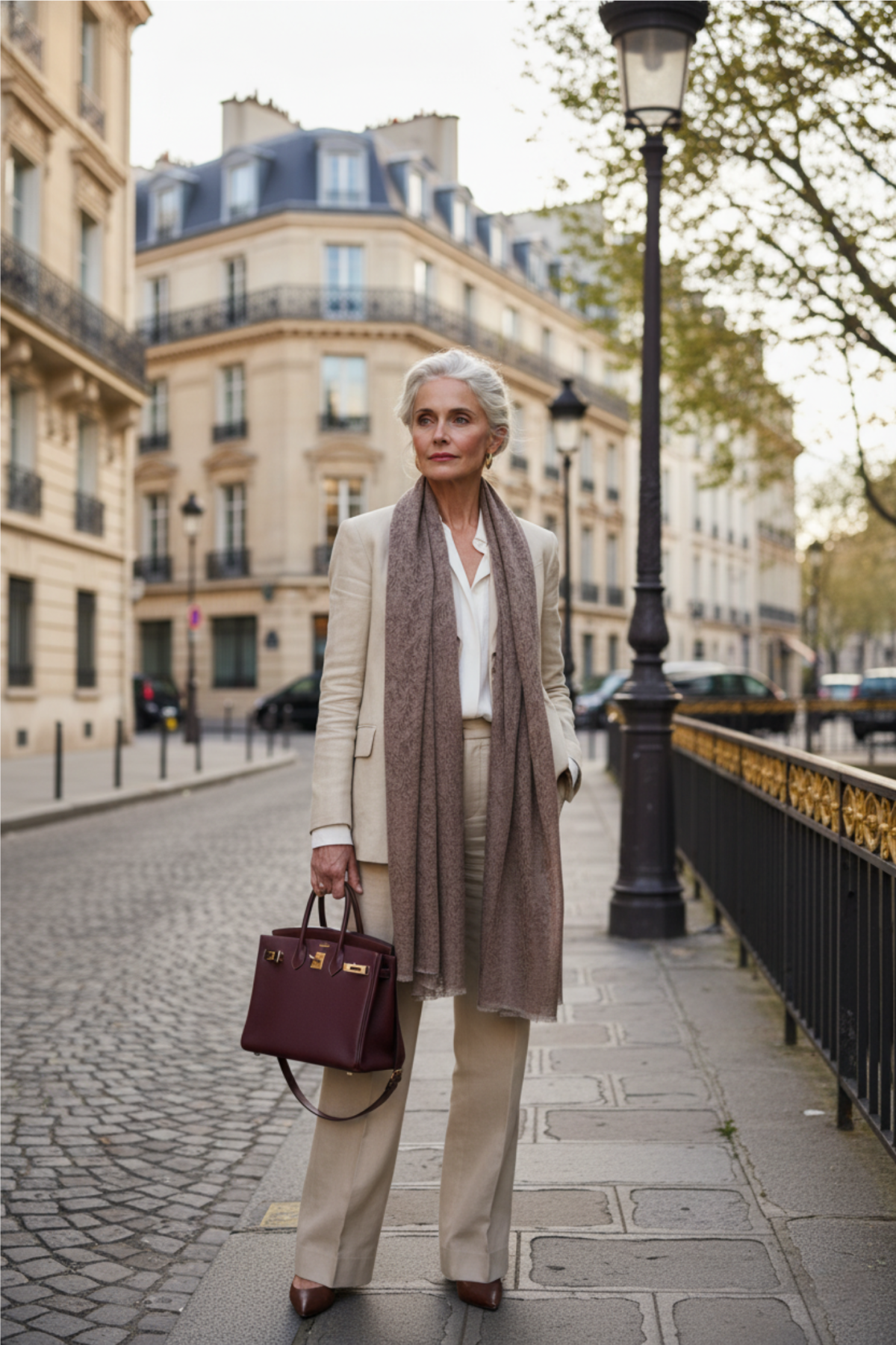 Jacquard 100%Cashmere Scraf
