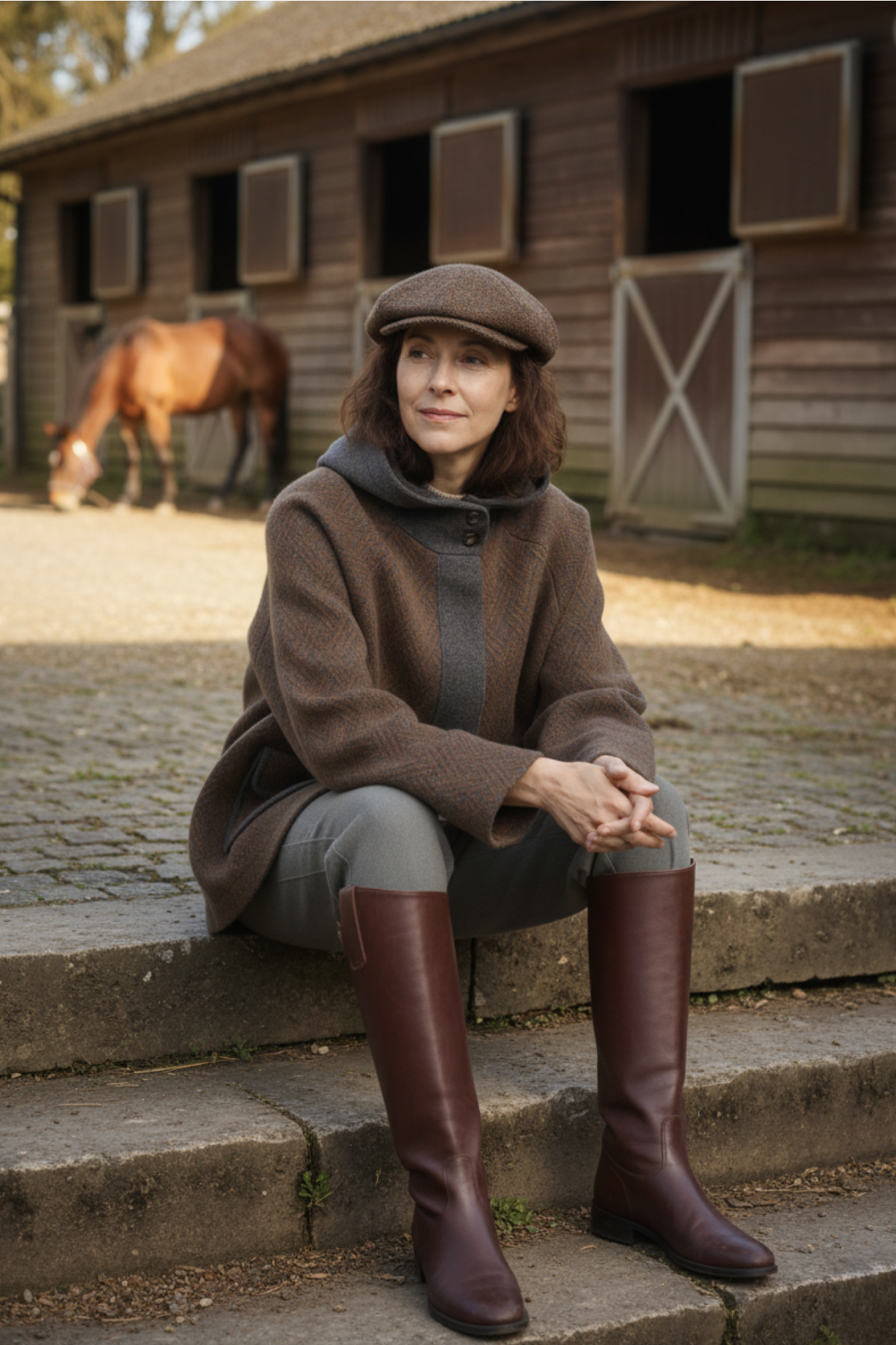 100% Cashmere Jacquard Coat