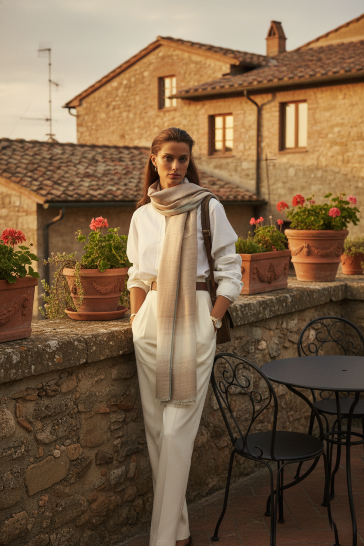 Yarn Dyed 100%Cashmere Scraf