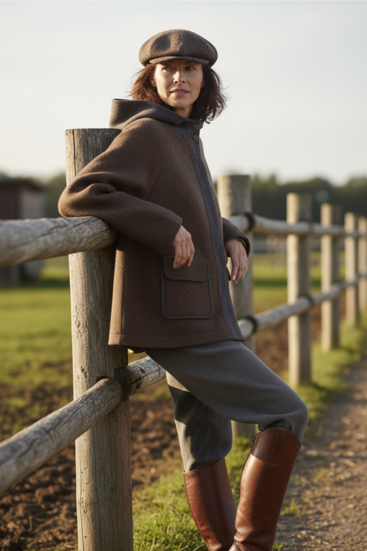 100% Cashmere Jacquard Coat