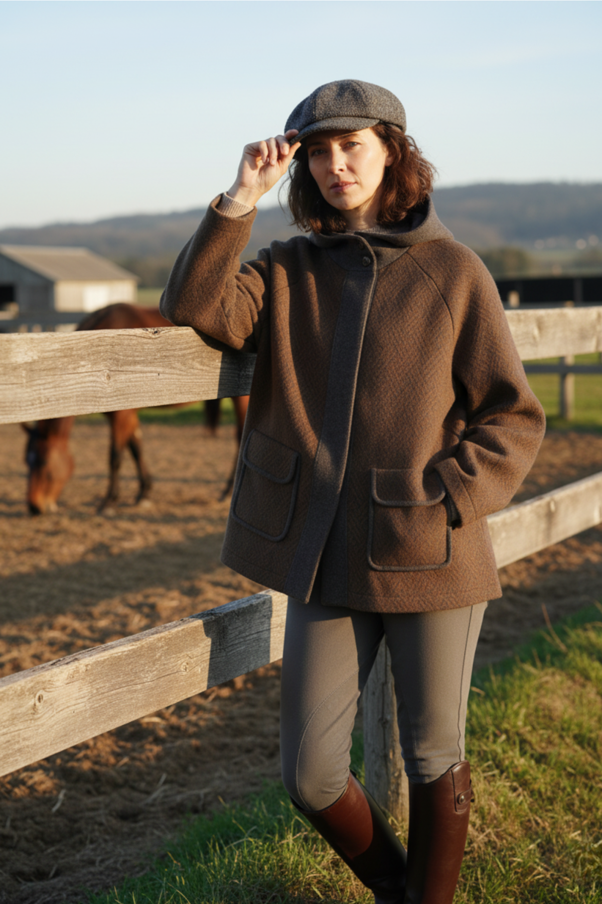 100% Cashmere Jacquard Coat