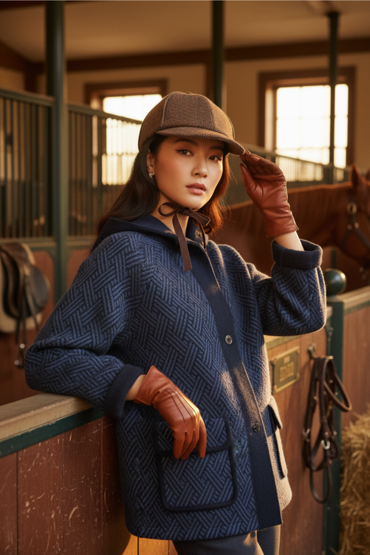100% Cashmere Jacquard Coat