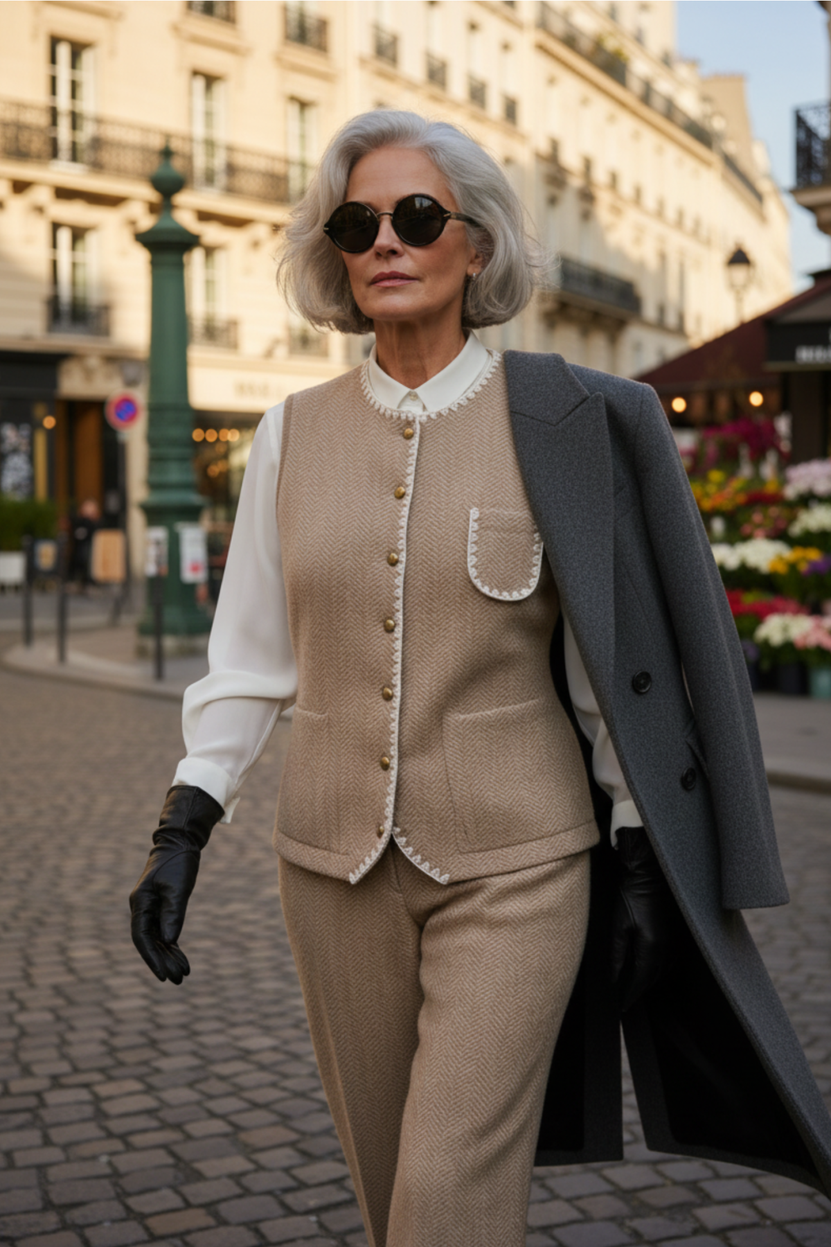 100% Cashmere Tailored Button-Front Vest